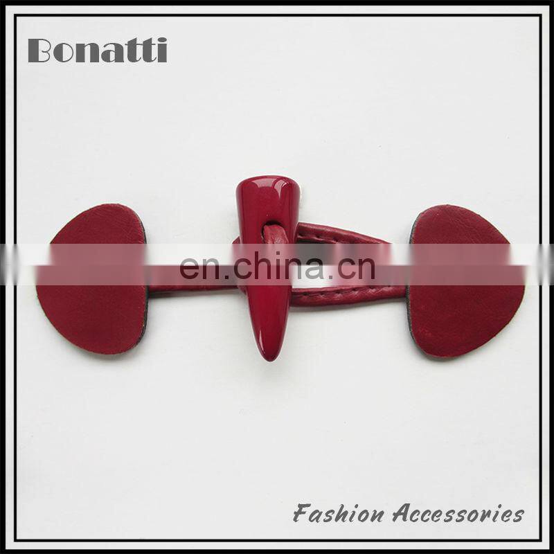 new design leather metal toggle buttons