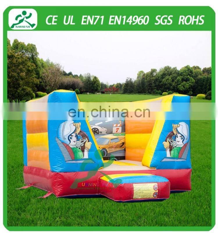 Indoor Mini Inflatable Auto Bouncy House With Roof
