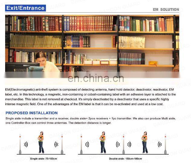 DRAGON GUARD library security solutions em strips em label for book