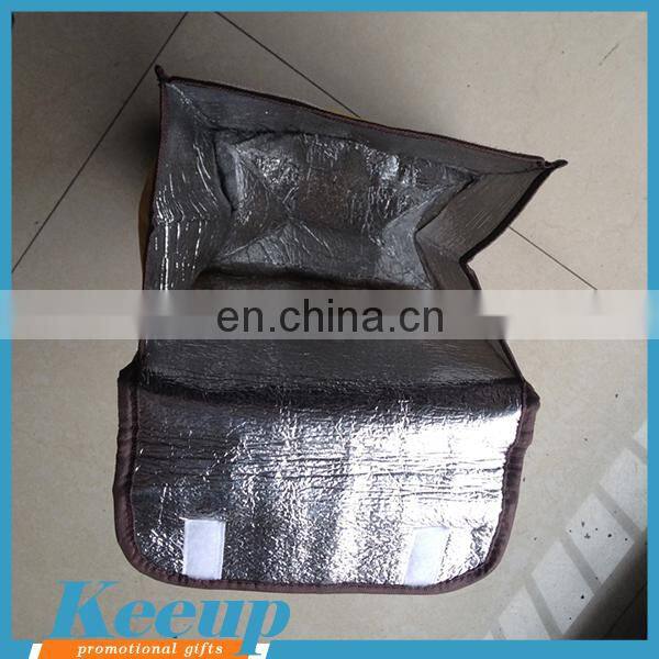 Made in China promotional custom bicycle non woven lunch box cooler bag