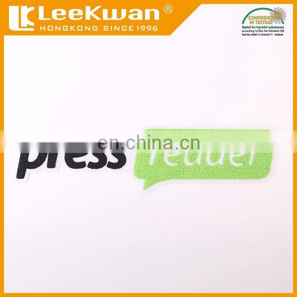 Fashion Artical Modern Letter Embroidery Patch Accept Designs