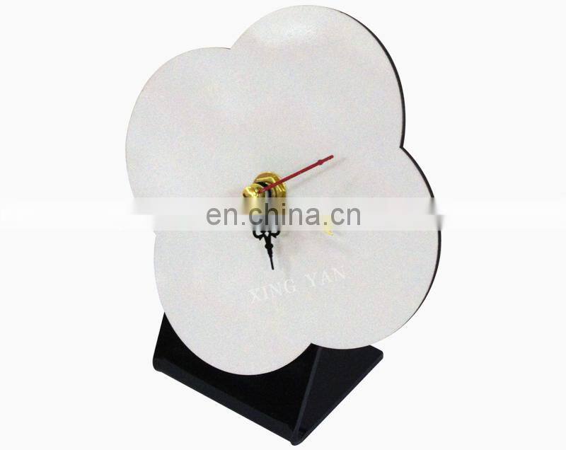 Sublimation MDF Wall Clock for home Decoration Sublimation MDF Desk Clock DIY Clock