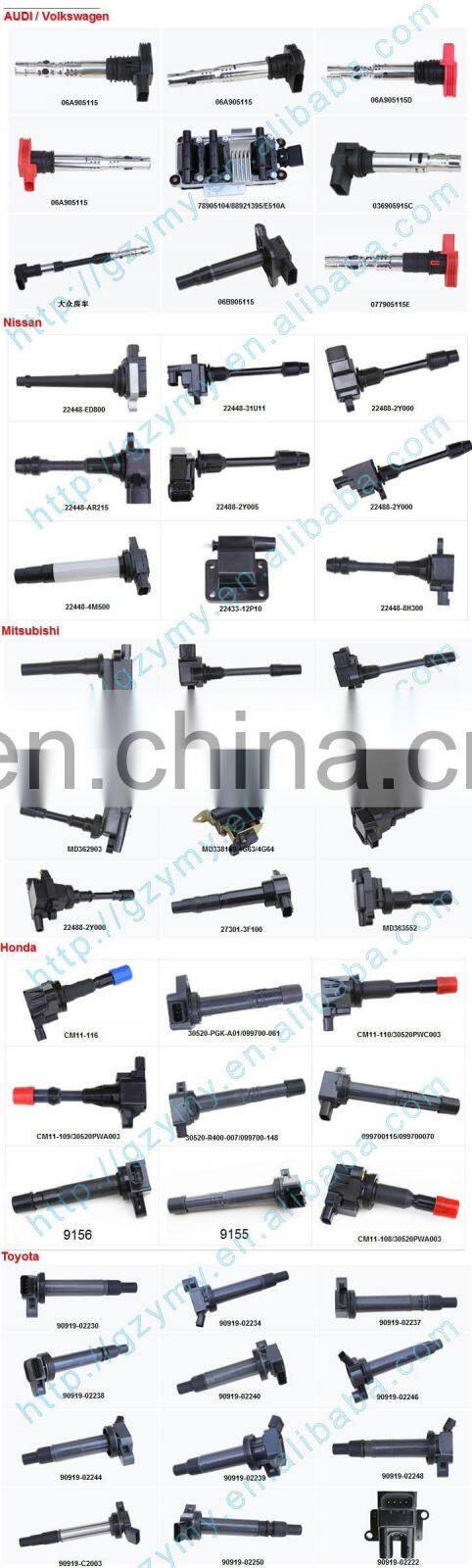 Ignition Coil for Freelander 2.5L 4.4L MG ZS ZT OE# NEC000040 NEC101010L NEC101000