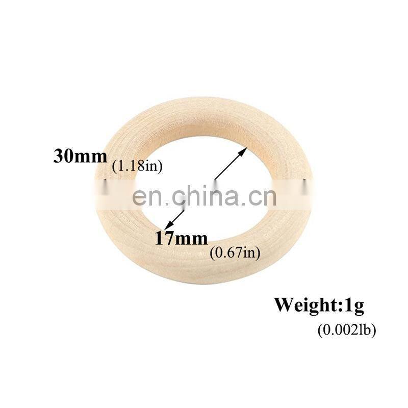 DIY Baby Grind Wooden toys Safe eco-friendly photography Wooden circle ring Infant Gift 11size