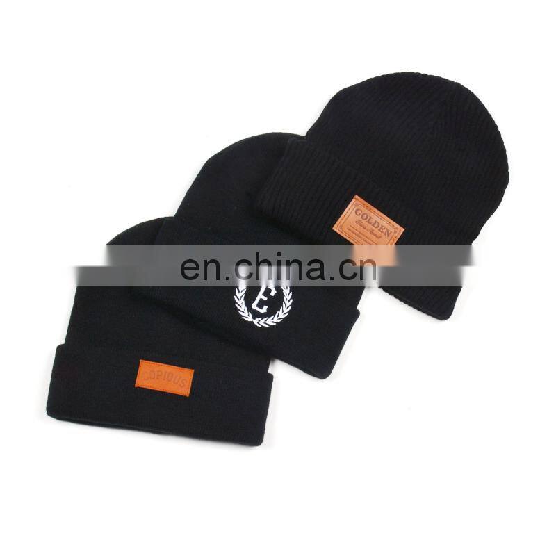 100% Acrylic Custom Wholesale Winter Beanie Cap