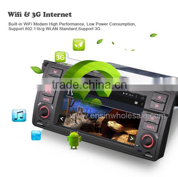 Erisin ES2246B 7" Car DVD GPS Android 4.4.4 3G WiFi Bluetooth for E46 MG ZT