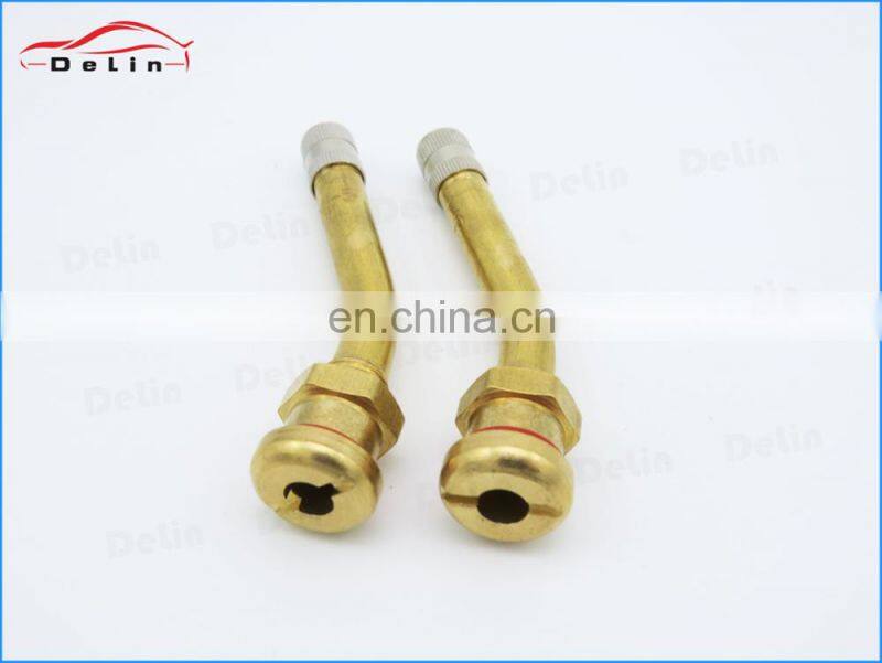 DeLin brass schrader air valve hexangular heavy duty truck tire valve v3-20-4 v3.20.4
