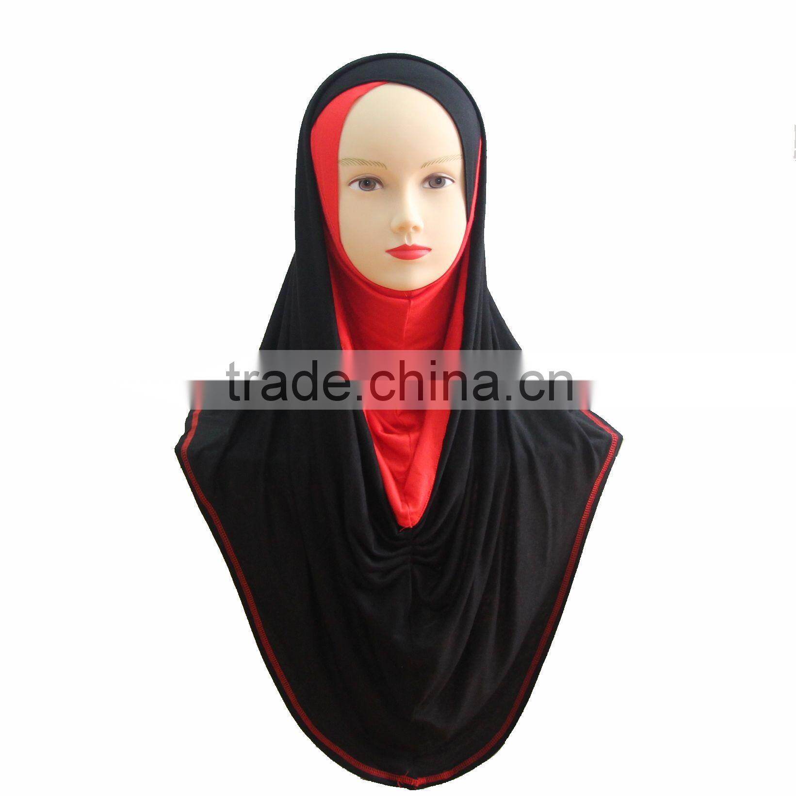 Newest Plain crossover HOT COTTON islamic scarf hijab BIG LONG MUSLIM one piece HIJAB