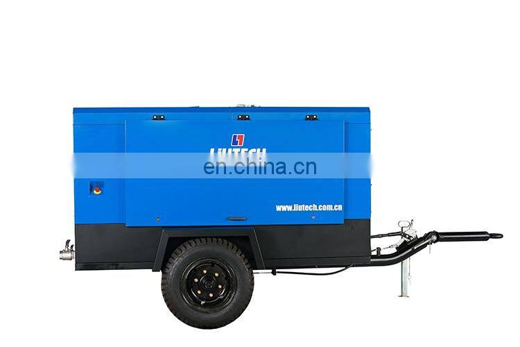 Liutech Most Efficient 17bar Portable Screw Compressor For Ground Engineering Drilling