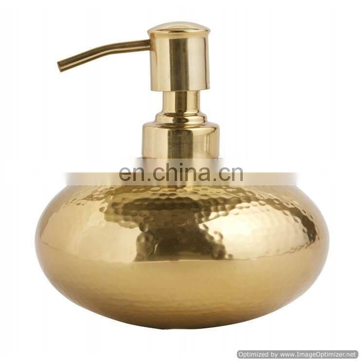 antique round mosaic soap dispenser