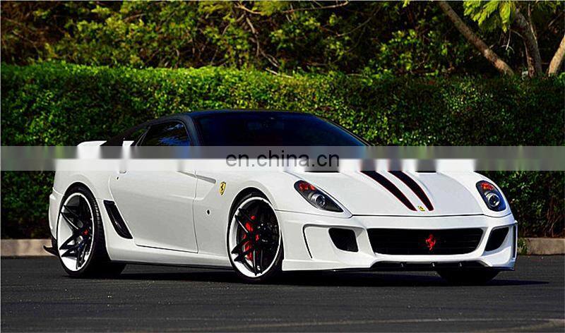 Runde Resin +Carbon Fiber Material For Ferrari 599 Upgrade Vorsteiner Style Body Kit Front Bumper Rear Bumper Side Skirt Spoiler