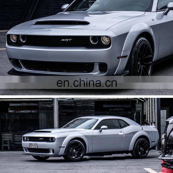 Runde Suitable For Dodge Challenger Upgrade Hellcat Front Bumper Wide Body Wheel Eyebrows Hole-opening Hood Original PP