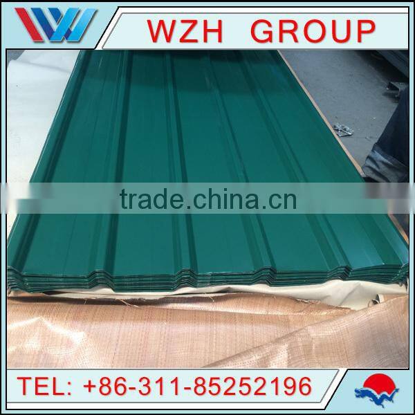 civilian tile/versatile roofing sheets/color coated corrugatec steel roof sheet