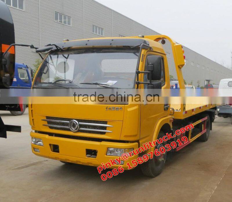 Cheap Price DFAC Towing Truck with Crane Platform 4Tons Wrecker Tow Trucks Hot Sales