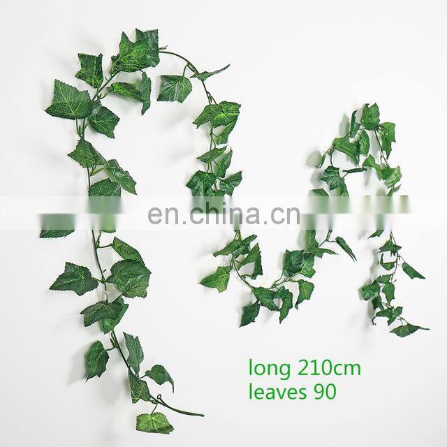 Green Silk Artificial Hanging Ivy Leaf Garland Plants Vine Leaves Diy For Home Decoration Garden Party Decor