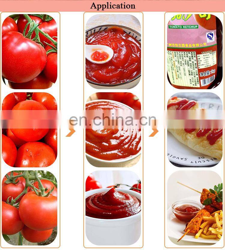tomato sauce ketchup production processing line sachet paste filling machinery