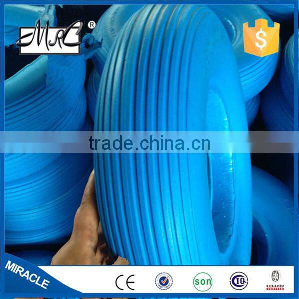 Qingdao high quality solid pu tyre for wheel barrow 16x4.00-8