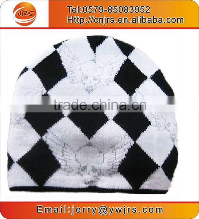 Fashionable knit jacquard new york beanie hats,custom design winter toque