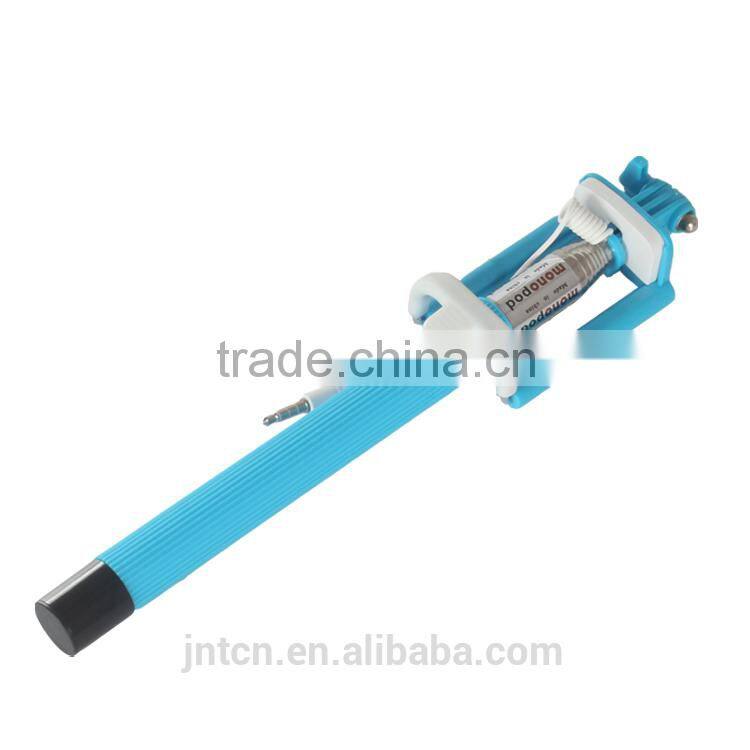 Mini wire selfie stick for smartphones monopod QC17