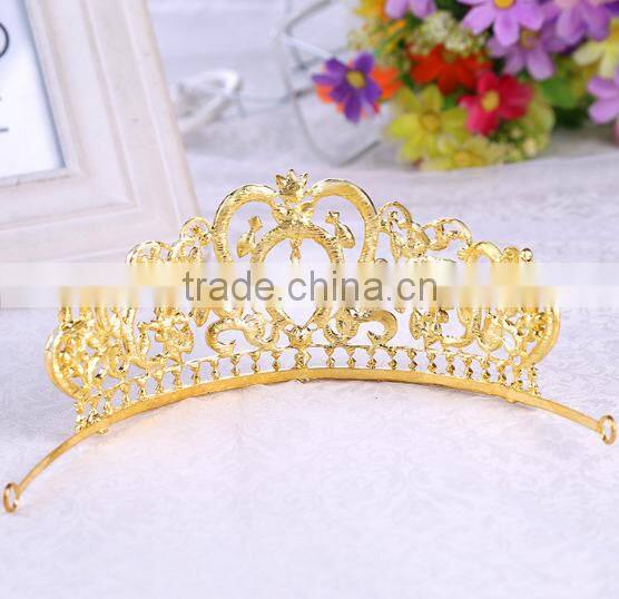 Bridal crystal rhinestone wholesale gold sliver crown wedding jewelry