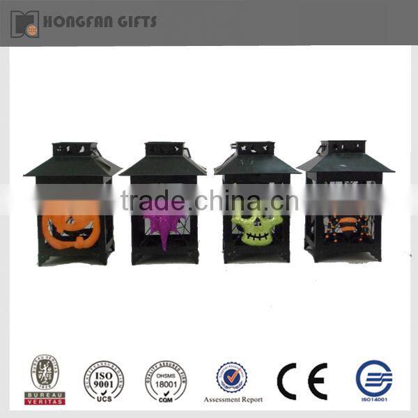 2015 NEW HALLOWEEN iron lantern 4 set