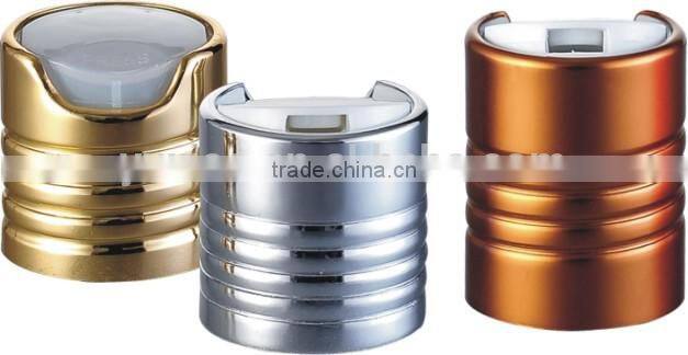 24mm cosmetic bottle plastic disc top cap in good price