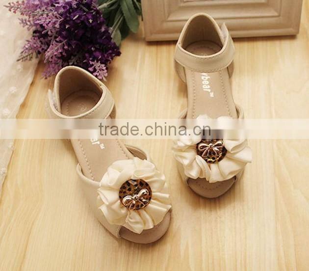 2014 Flower Pearl Girls Sandals Kids Sandals