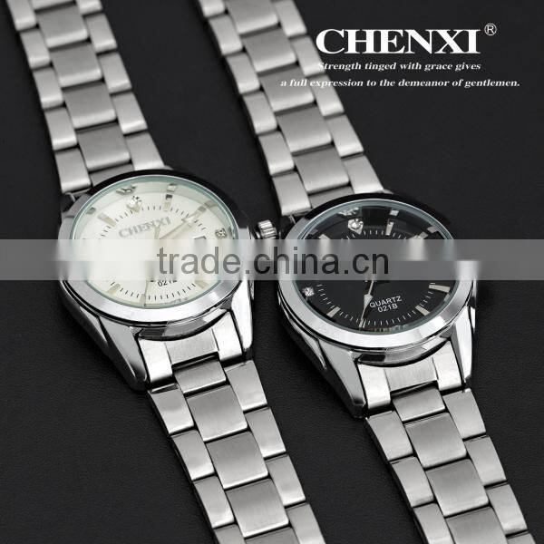 Day Date Display Couple Watches Men 021BM&LD Japan Movement White Black CHENXI Watch Chinese Watch Manufacturer Men Wristwatches