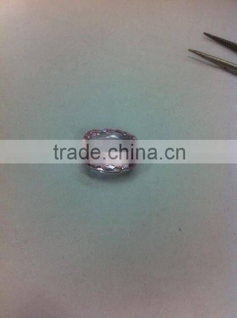 Cushions of Pink Morganite Gemstones