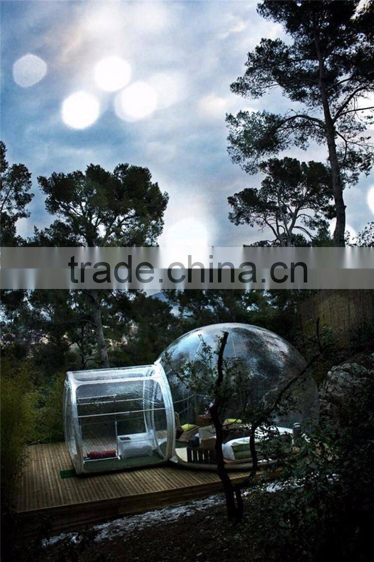 Camping Clear Inflatable Lawn Tent Round Transparent Outdoor Inflatable Tent