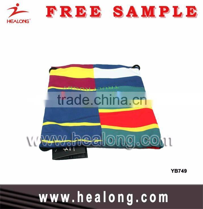 Healong 100% Custom Sublimation Soccer Drawstring Ball Bag With Shoe Compartment