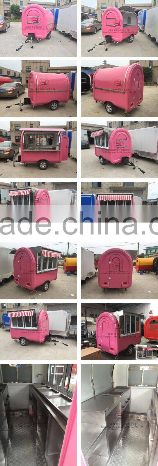 model SL-6 Various styles mobile food trailer used food trucks food cart Can be customized