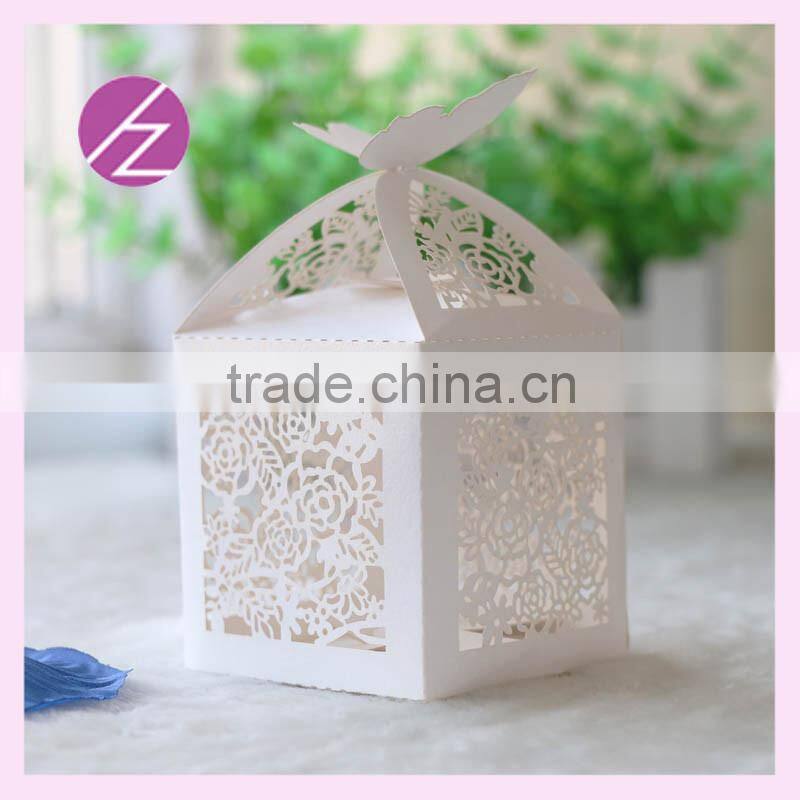 Custom acrylic wedding invitation card box favor box /Birthday /wedding candy box /gift box TH85 with large rose flower TH-85