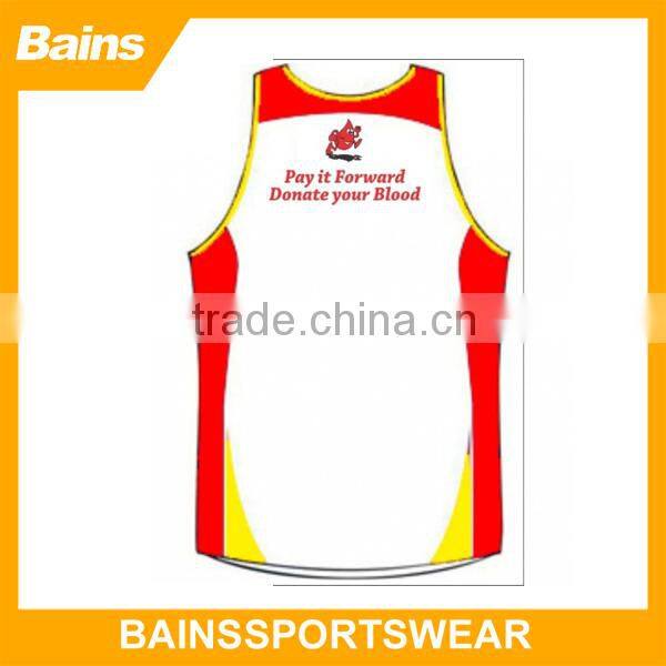 wholesale running wear/custom running wear/sports singlets