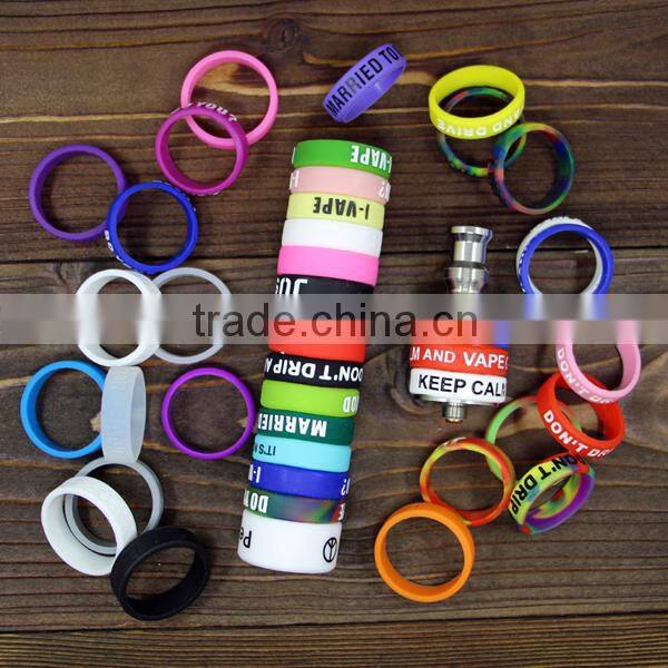 Stylish vapor bands silicone bands protect tank vape glam 22mm silicone rings vapor bands