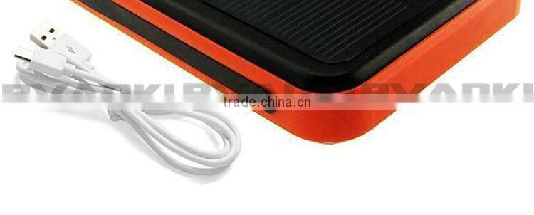 Hot new products for 2015 outdoor Waterproof Solar Mobile portable Power Bank Charger 12000mAh
