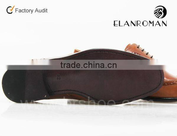 Hot-sale brogue leather Lace up shoe men dress shoes with custom logo