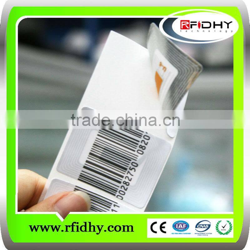 Free samples 3*8 layout 13.56mhz fudan f08 rfid sticker/nfc sticker