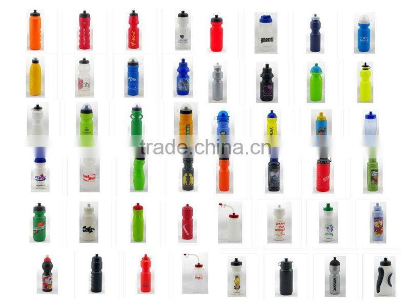 plastic cheap promotional sports water bottle with flip up straw branded