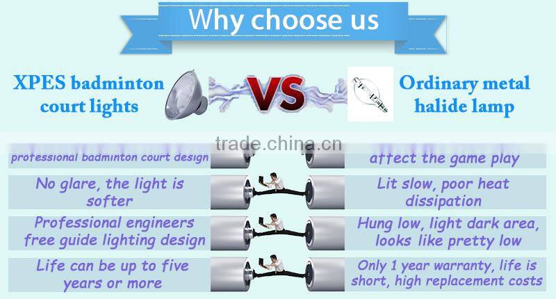 2016 new technology badminton court light replace ESL/LED