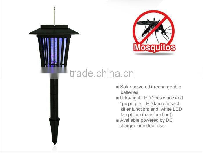 Eco-friendly feature and Repellent mosquito control solar powered electric mosquito repellent with LED light GH-327