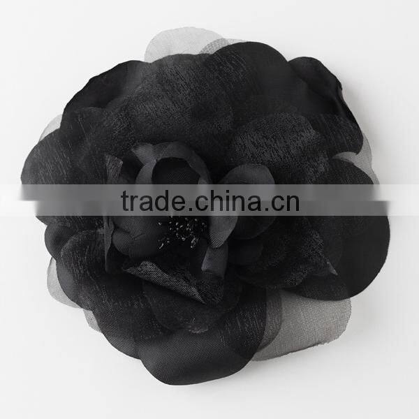 Charming Black Flower Bridal Hair Comb Wedding Hair Accessories