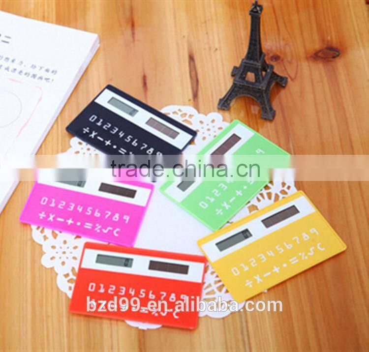 Promotional Gift Solar Power and Card Shape Mini Scientific Calculator / Electronic Gift Logo Custom Printed OEM Manufacturer