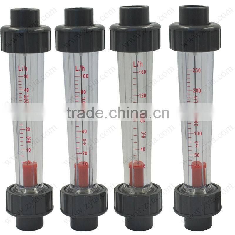 low cost plastic tube type water rotameter