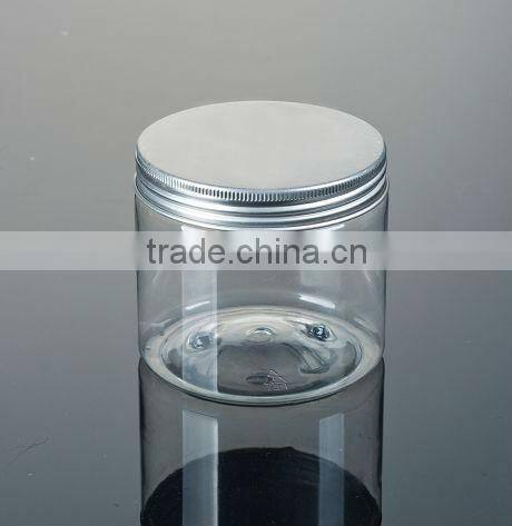 Aluminum cosmetic bottle and plastic cream jar