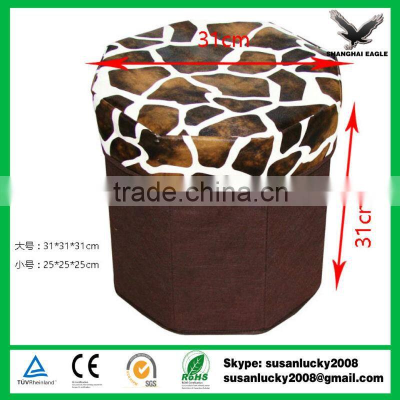 High Quality Non-Woven Foldable Storage Stool with Imprint Logo (diectly from factory)