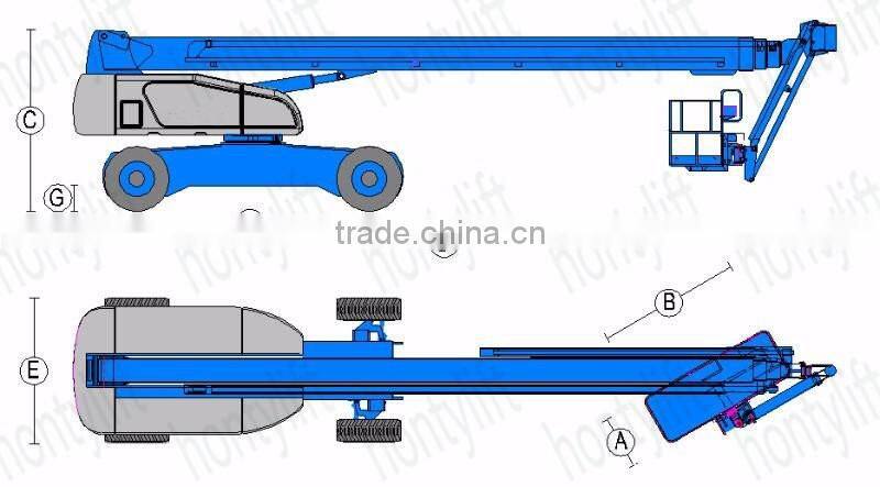 38mSpecial offer High Quality telescopic lift rental