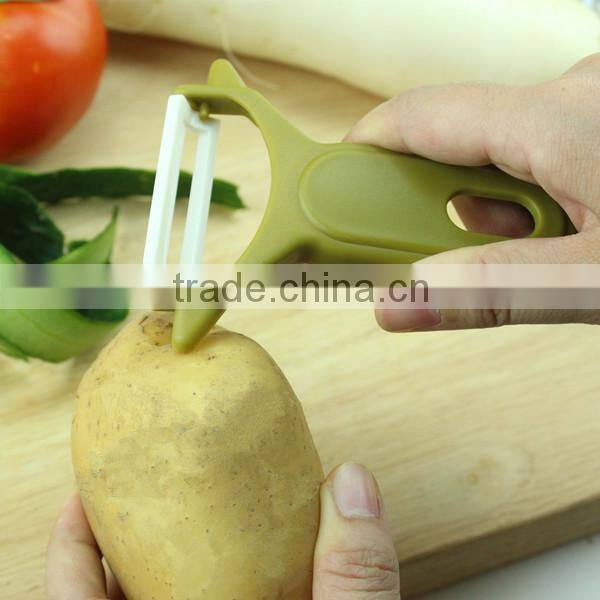 Mini Eco-friendly Feature Ceramic Material Blade Potato Peeler