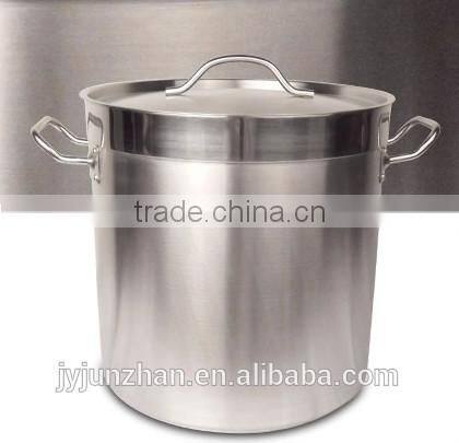 Induction Bottom Double Ears Stainless Steel Restaurant Commercial Cooking Pots for Sale