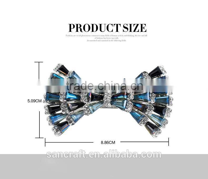 Women gifts shinning Austrian zircons magic hair clip